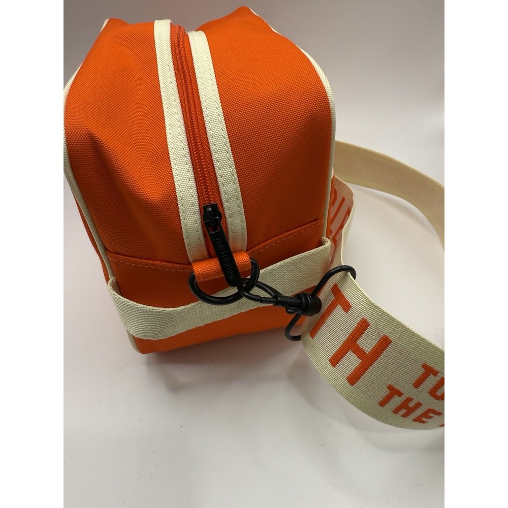 YOUTH TO THE PEOPLE Crossbody Bag in Orange With Logo,‎ Trim & Strap NEW - Picture 5 of 6